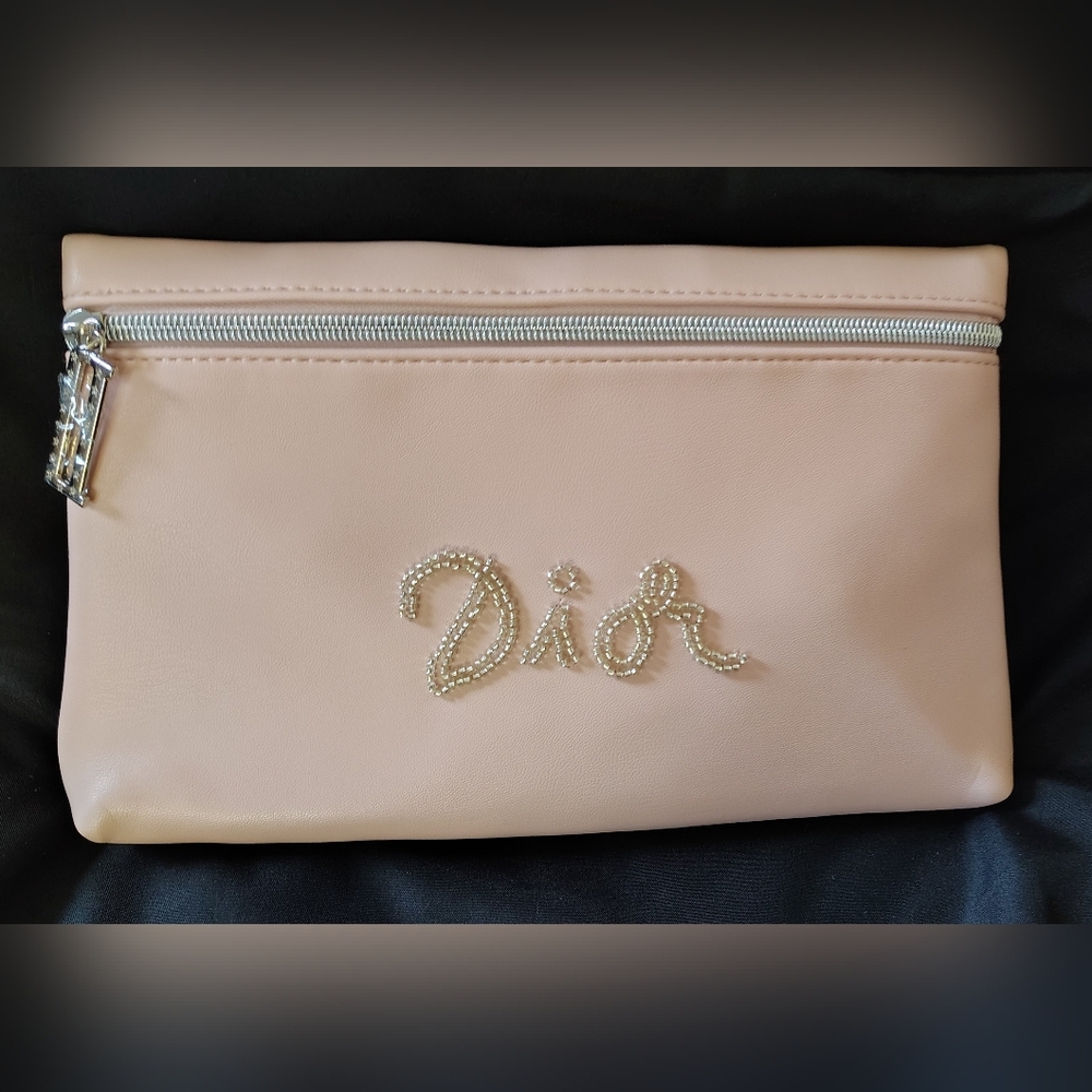 NWT Dior Pink Leather Clutch 6.5 X 11/Goodies Included. - Picture 2 of 5